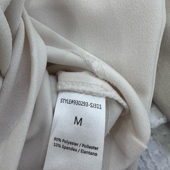 Cream Long Blazer with Pockets - Picture 5 of 8